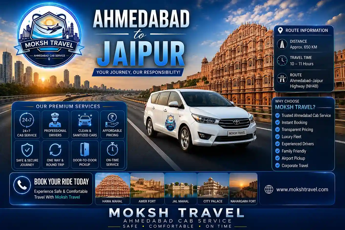 Ahmedabad to Jaipur