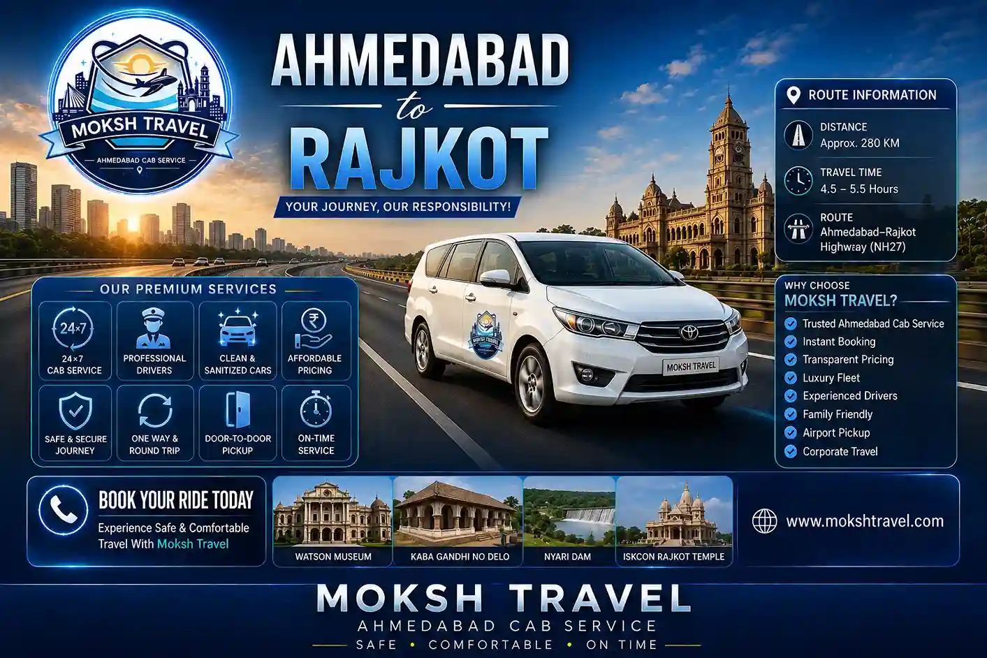 Ahmedabad to Rajkot