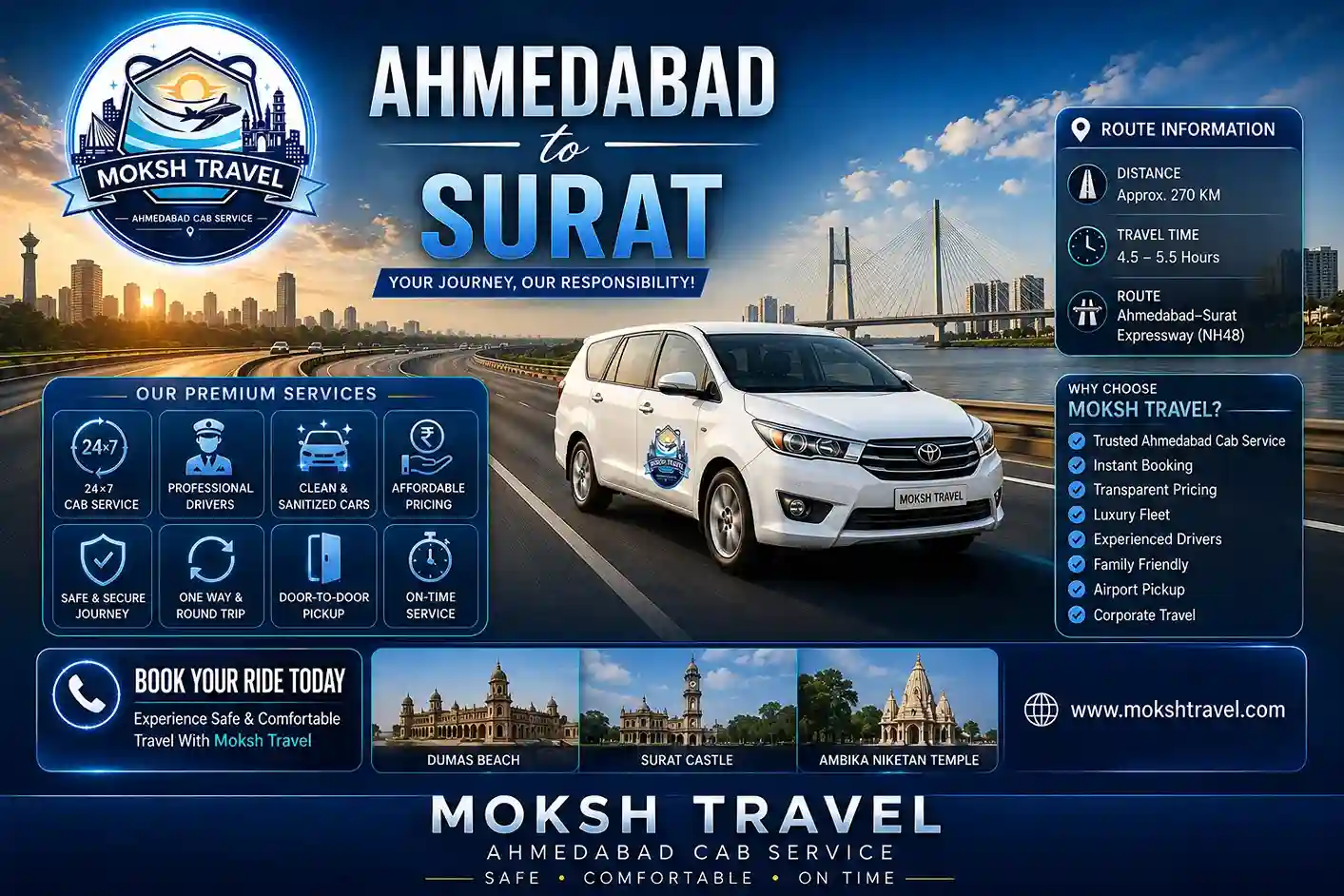 Ahmedabad to Surat